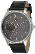 Buy Tommy Hilfiger Damon Grey Dial Black Leather Strap Watch for Men - 1791417 in Pakistan