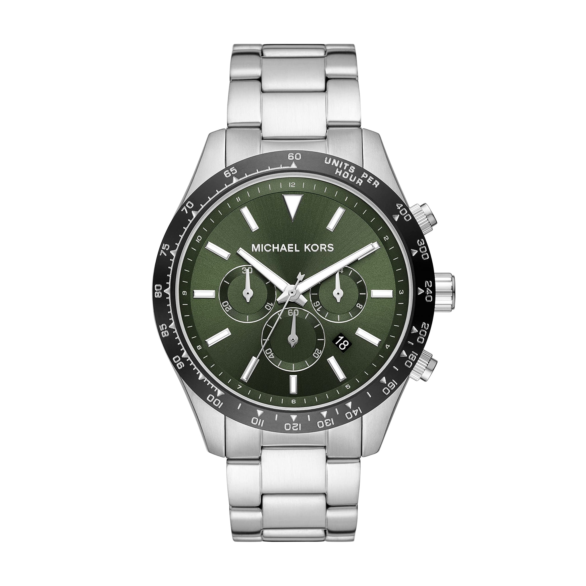 Buy Michael Kors Mens Quartz Stainless Steel Green Dial 45mm Watch - Mk8912 in Pakistan