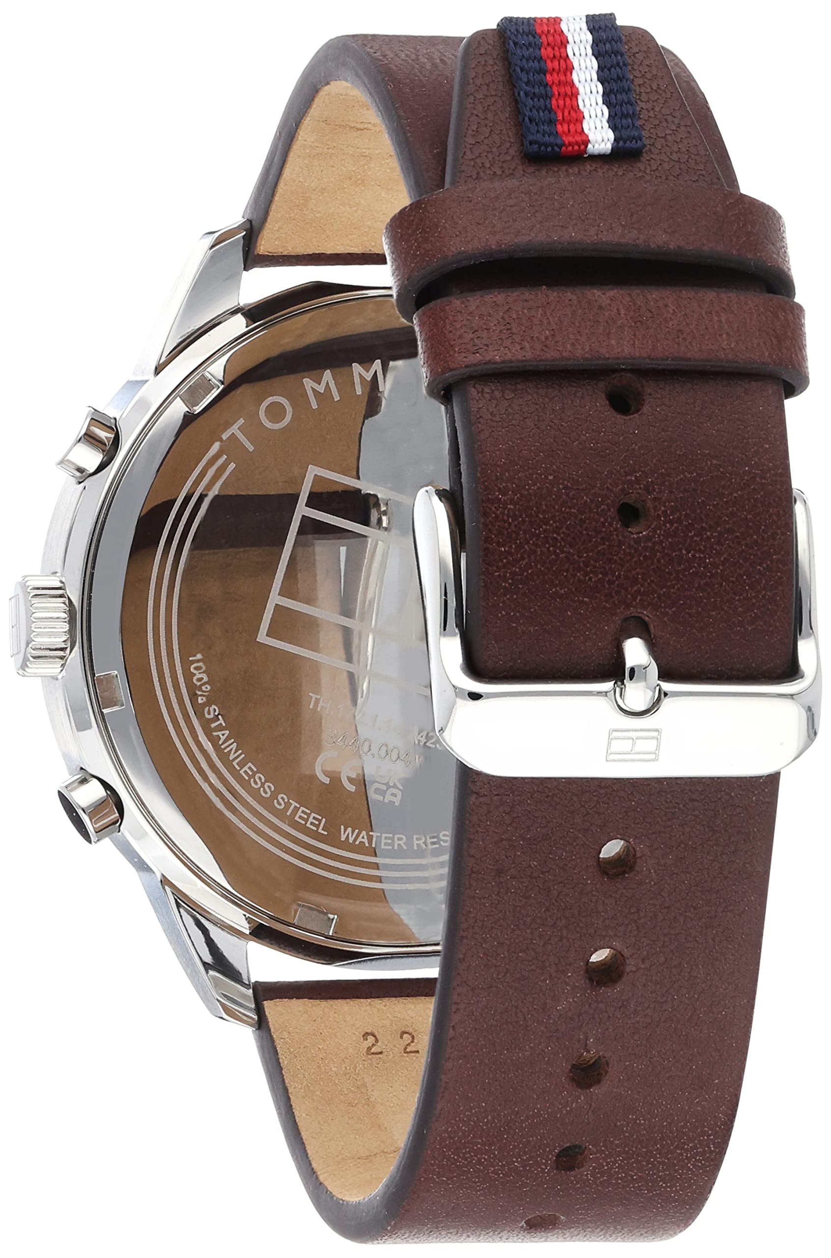 Buy Tommy Hilfiger Chase Black Dial Brown Leather Strap Watch for Men - 1791487 in Pakistan