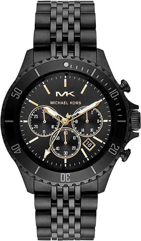 Buy Michael Kors Mens Chronograph Stainless Steel Black Dial 44mm Watch - Mk8750 in Pakistan