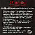 Buy Freedom Makeup Pro Artist Hd Refills Eyeshadow Matte - 09 in Pakistan