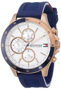 Buy Tommy Hilfiger Mens Quartz Silicone Strap White Dial 46mm Watch - 1791778 in Pakistan