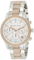 Buy Michael Kors Ritz Chronograph Quartz Crystal Silver Dial Ladies Watch - Mk6651 in Pakistan