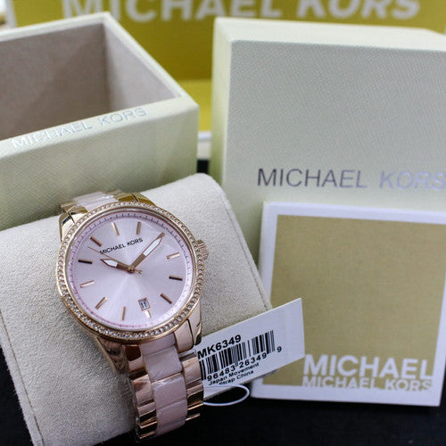 Buy Michael Kors Ritz Rose Gold Dial Two Tone Stainless Steel Strap Women's Watch - Mk6349 in Pakistan