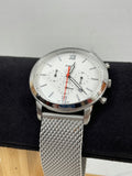 Buy Neutra Chronograph White Dial Silver Mesh Bracelet Watch For Men in Pakistan