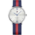 Buy Tommy Hilfiger Ultra Slim Silver Dial Two Tone Nylon Strap Watch for Men - 1791328 in Pakistan