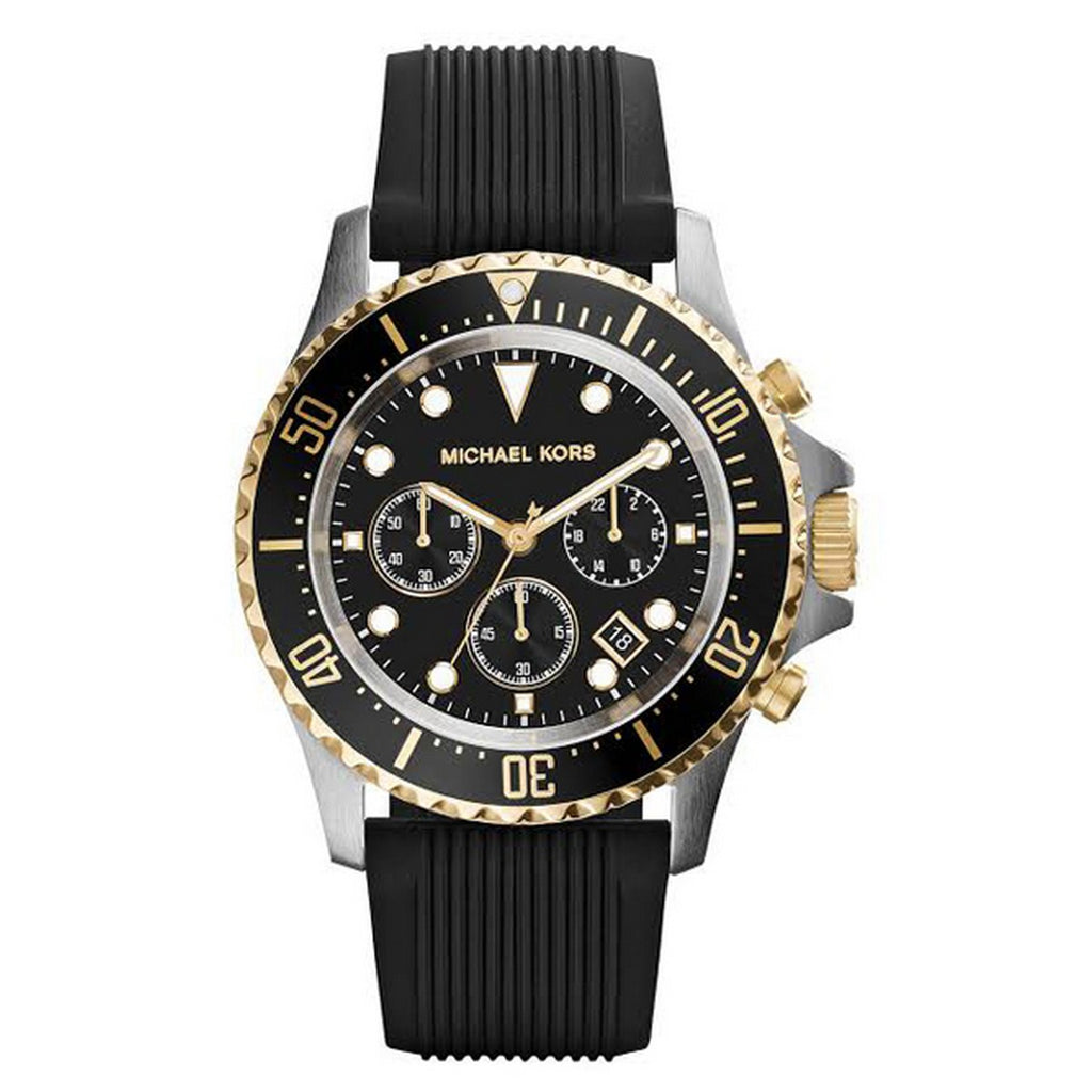 Michael Kors Everest Oversized Chronograph Black Dial Two-tone Men's Watch  MK8311 796483016378 - Watches, Everest - Jomashop