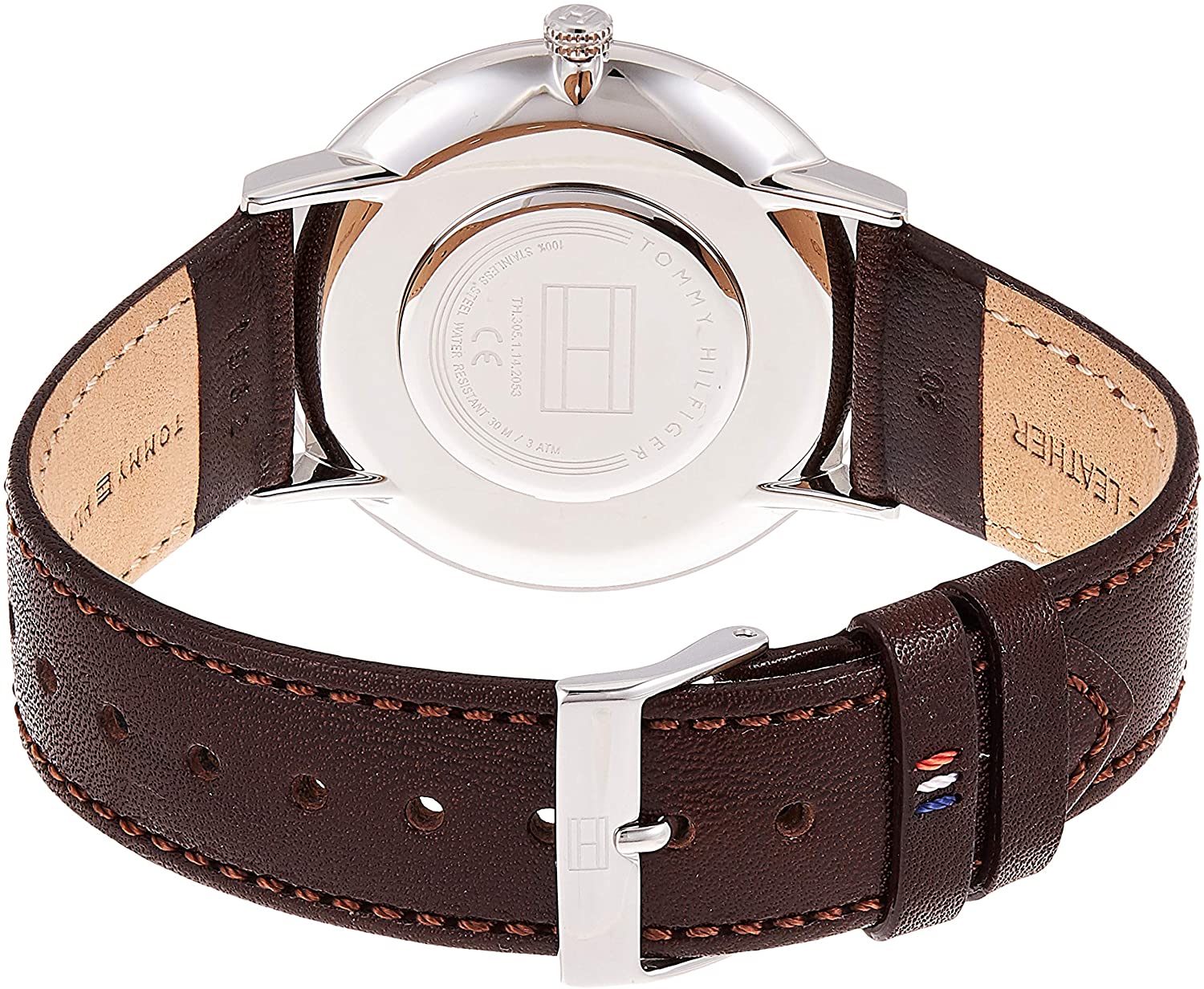 Buy Tommy Hilfiger James Blue Dial Brown Leather Strap Watch for Men - 1710354 in Pakistan