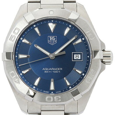 Buy Tag Heuer Aquaracer Blue Dial Silver Steel Strap Watch for Men - WAY1112.BA0928 in Pakistan