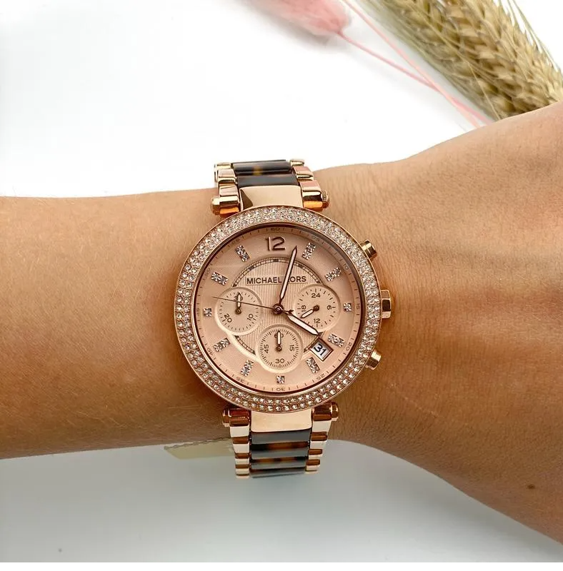 Buy Michael Kors Womens Quartz Stainless Steel Rose Gold Dial 39mm Watch - Mk5538 in Pakistan