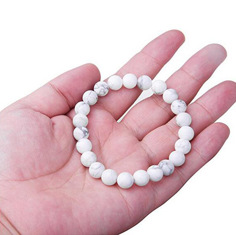 Buy White Howlite Bead Bracelet in Pakistan