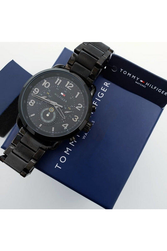 Buy Tommy Hilfiger Mens Quartz Stainless Steel Black Dial 46mm Watch - 1791423 in Pakistan