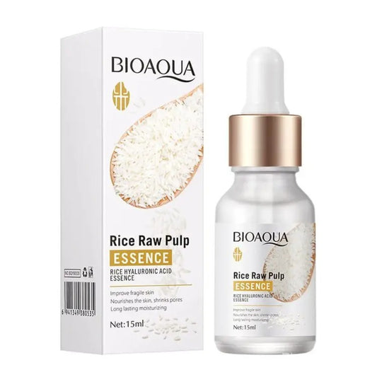 Buy Bioaqua Hyaluronic Acid Rice Raw Pulp Essence Face Serum 15ml in Pakistan