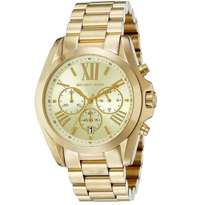 Buy Michael Kors Unisex Chronograph Quartz Stainless Steel Champagne Dial 40mm Watch - Mk5605 in Pakistan