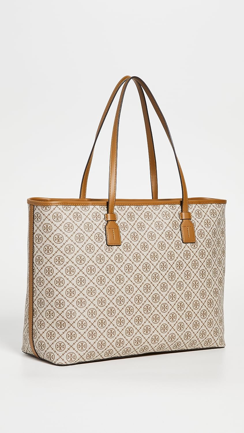 Buy Tory Burch T Monogram Coated Canvas Tote Bag - Cream in Pakistan