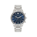 Buy Emporio Armani Mario Blue Dial Silver Steel Strap Watch for Men - AR11306 in Pakistan