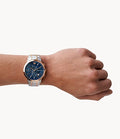 Buy Emporio Armani Blue Dial Two Tone Steel Strap Watch for Men - AR80025 in Pakistan