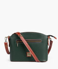 Buy Army green dome cross-body bag in Pakistan