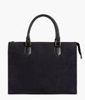 Buy Black suede workplace handbag in Pakistan