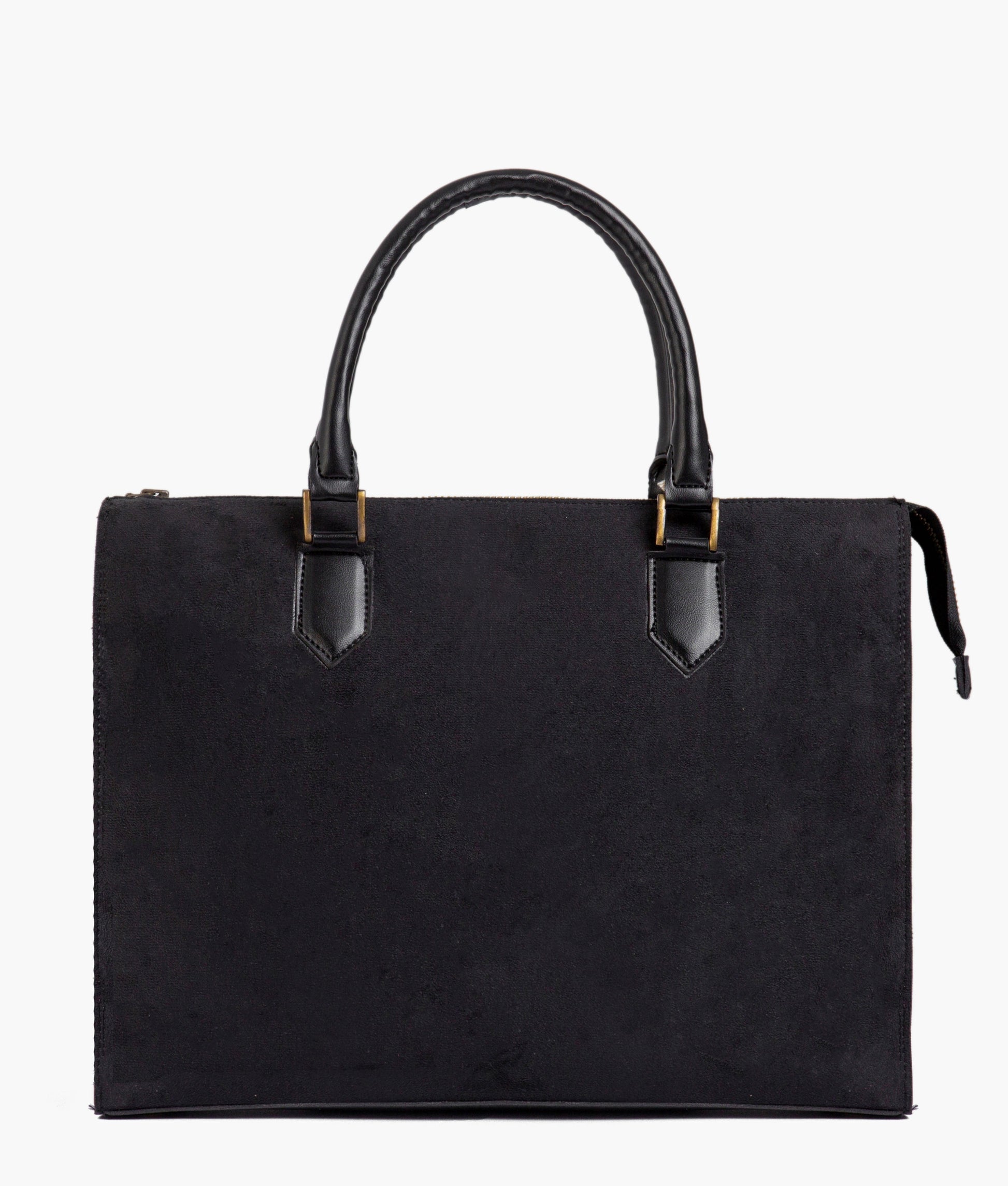 Buy Black suede workplace handbag in Pakistan