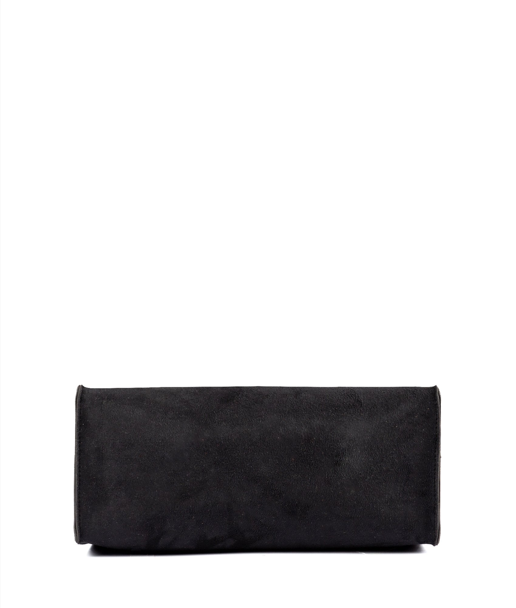 Buy Black suede multi compartment satchel bag in Pakistan