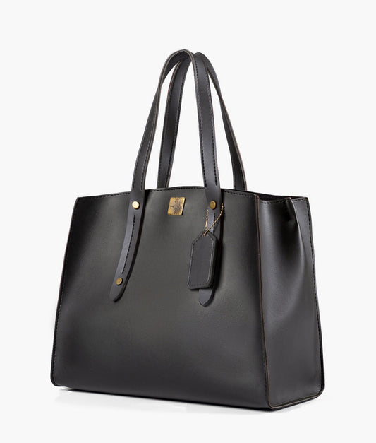 Buy Black multi compartment satchel bag in Pakistan