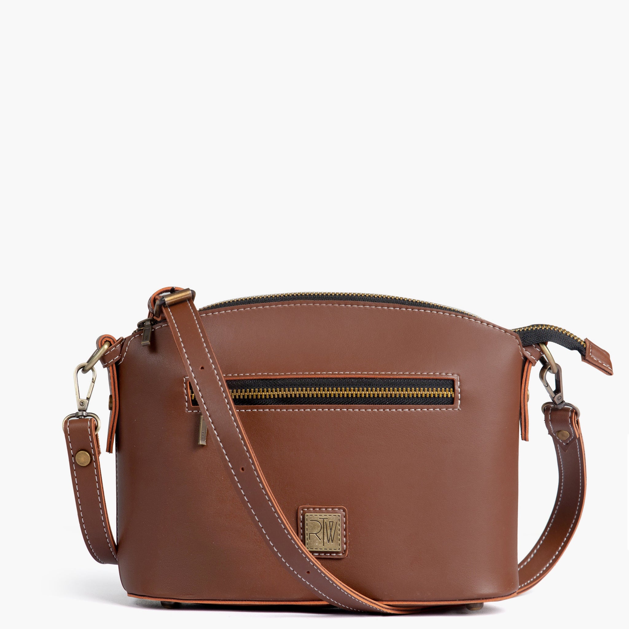 Buy Brown dome cross-body bag in Pakistan