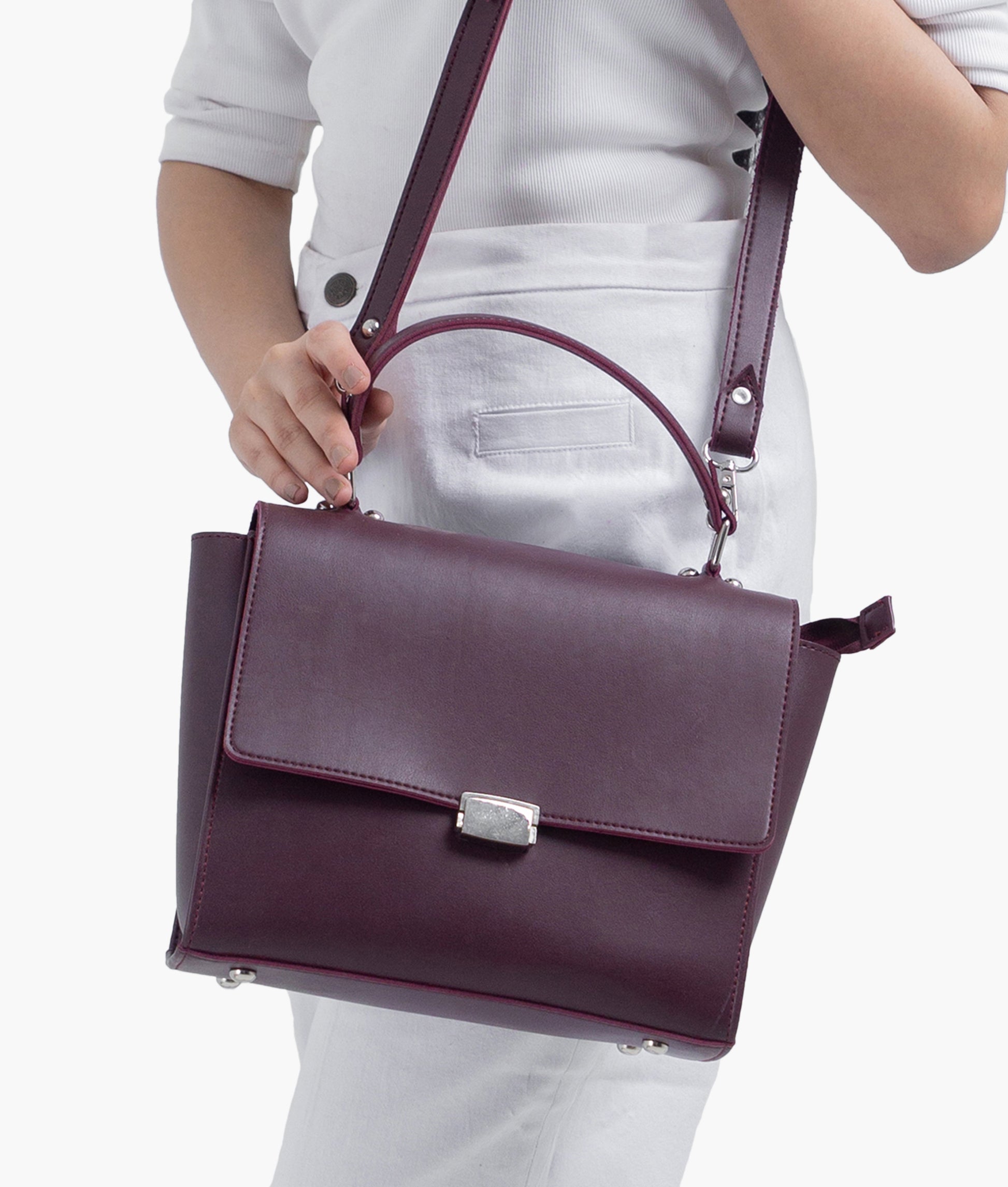 Buy Burgundy mini messenger bag in Pakistan