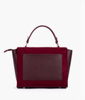 Buy Burgundy suede mini messenger bag in Pakistan