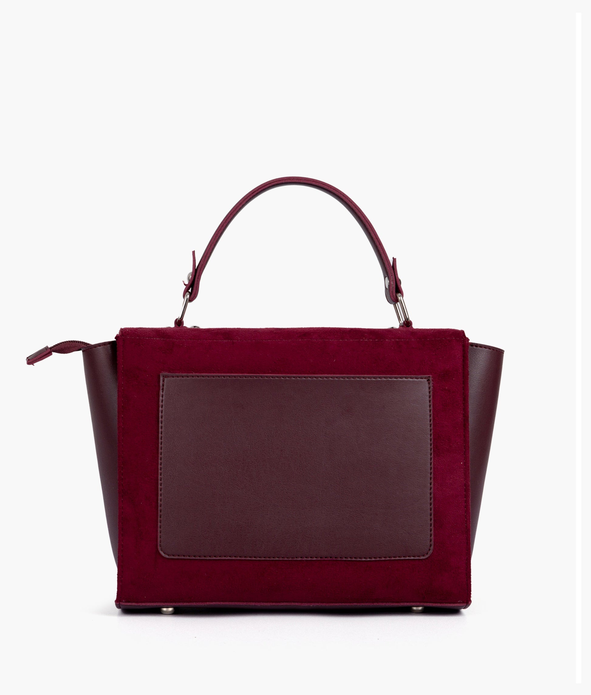 Buy Burgundy suede mini messenger bag in Pakistan