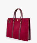 Buy Burgundy suede laptop bag in Pakistan