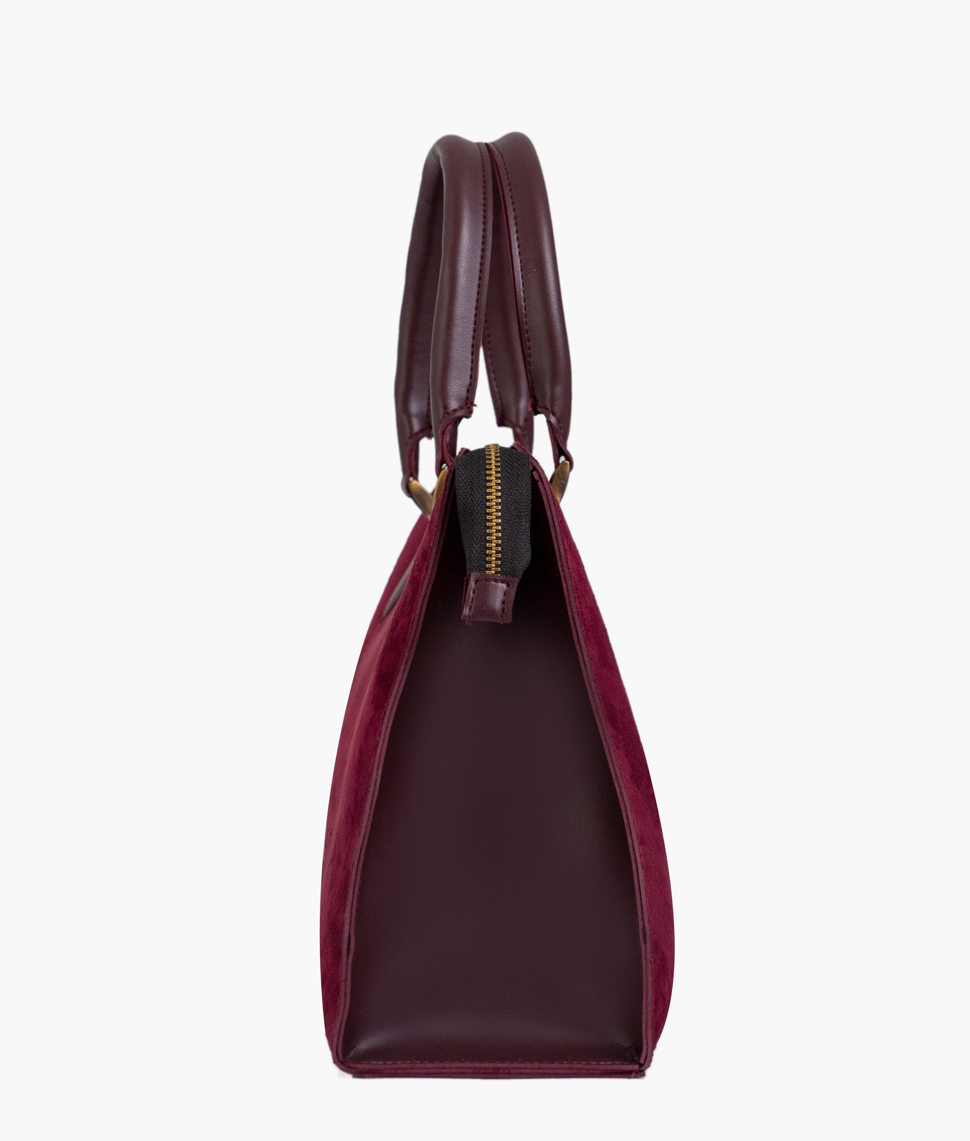 Buy Burgundy suede workplace handbag in Pakistan