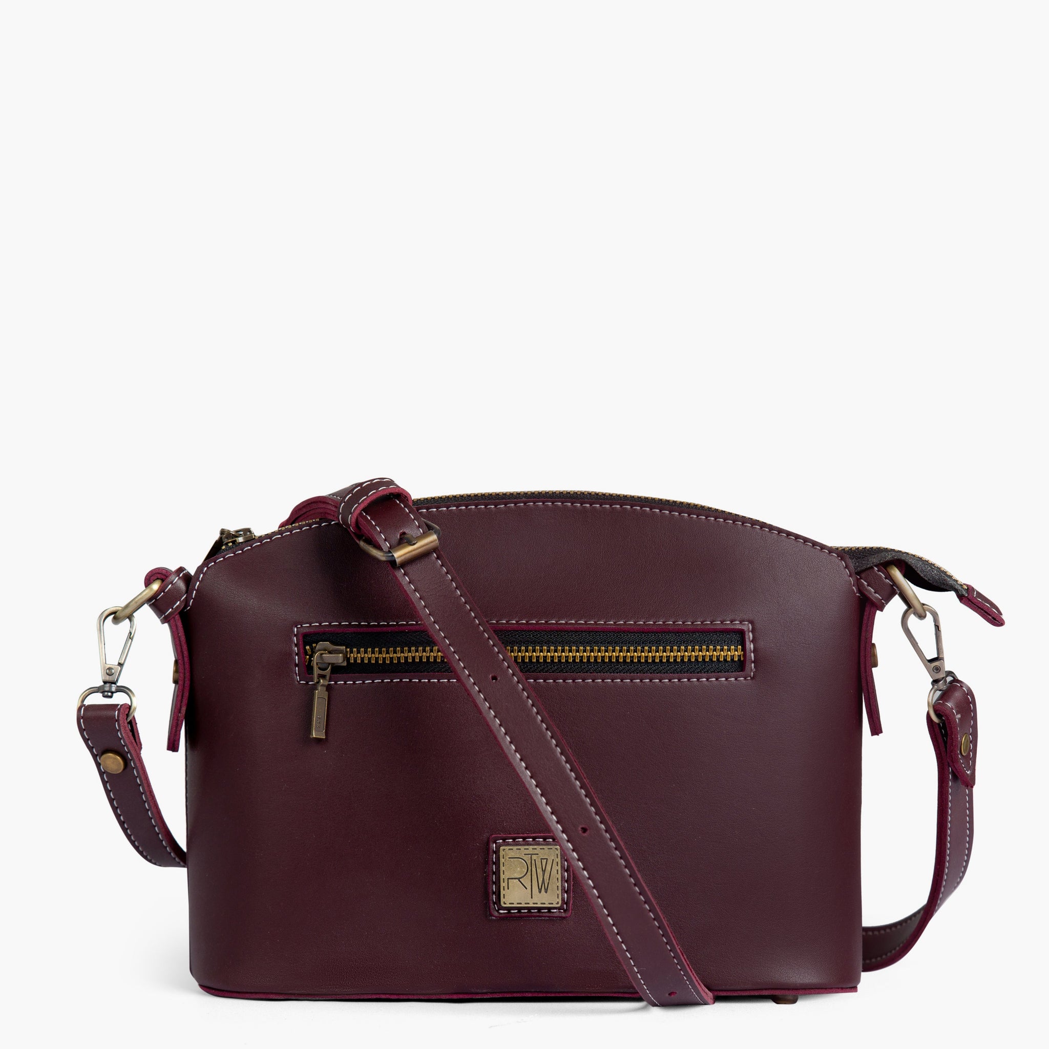 Buy Burgundy dome cross-body bag in Pakistan