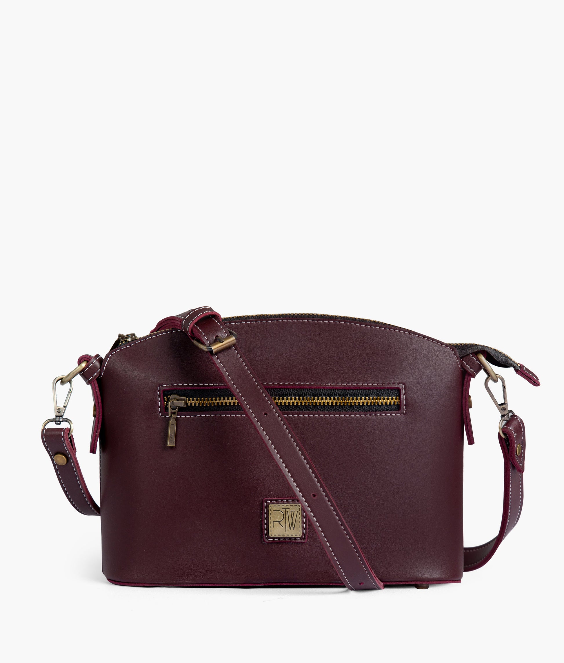 Buy Burgundy dome cross-body bag in Pakistan