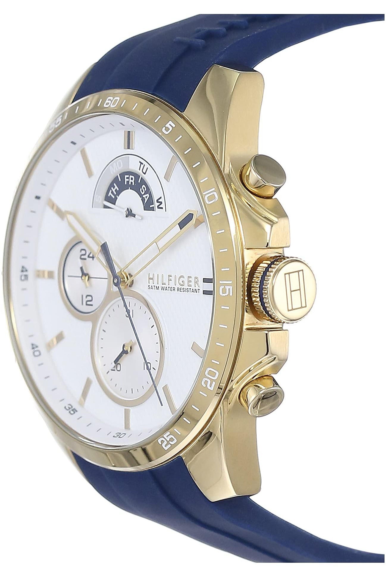 Buy Tommy Hilfiger Mens Quartz Analog White Dial 48mm Watch - 1791353 in Pakistan