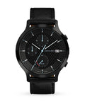 Buy Tommy Hilfiger Mens Quartz Black Leather Strap Black Dial 44mm Watch - 1791595 in Pakistan