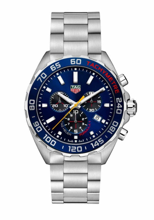 Buy Tag Heuer Formula 1 Chronograph Blue Dial Silver Steel Strap Watch for Men - CAZ101AB.BA0842 in Pakistan