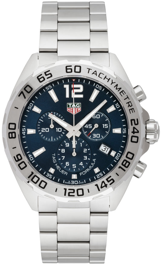 Buy Tag Heuer Formula 1 Chronograph Blue Dial Silver Steel Strap Watch for for Men - CAZ101K.BA0842 in Pakistan