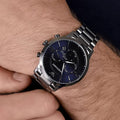 Buy Emporio Armani Men's Chronograph Quartz Stainless Steel Blue Dial 43mm Watch AR11348 in Pakistan