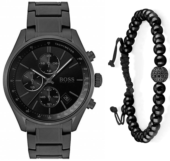 Buy Hugo Boss Mens Quartz Stainless Steel Black Dial 44mm Watch - 1513676 in Pakistan