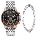 Buy Michael Kors Mens Silver Stainless Steel Black Dial 44mm Watch - Mk8725 in Pakistan