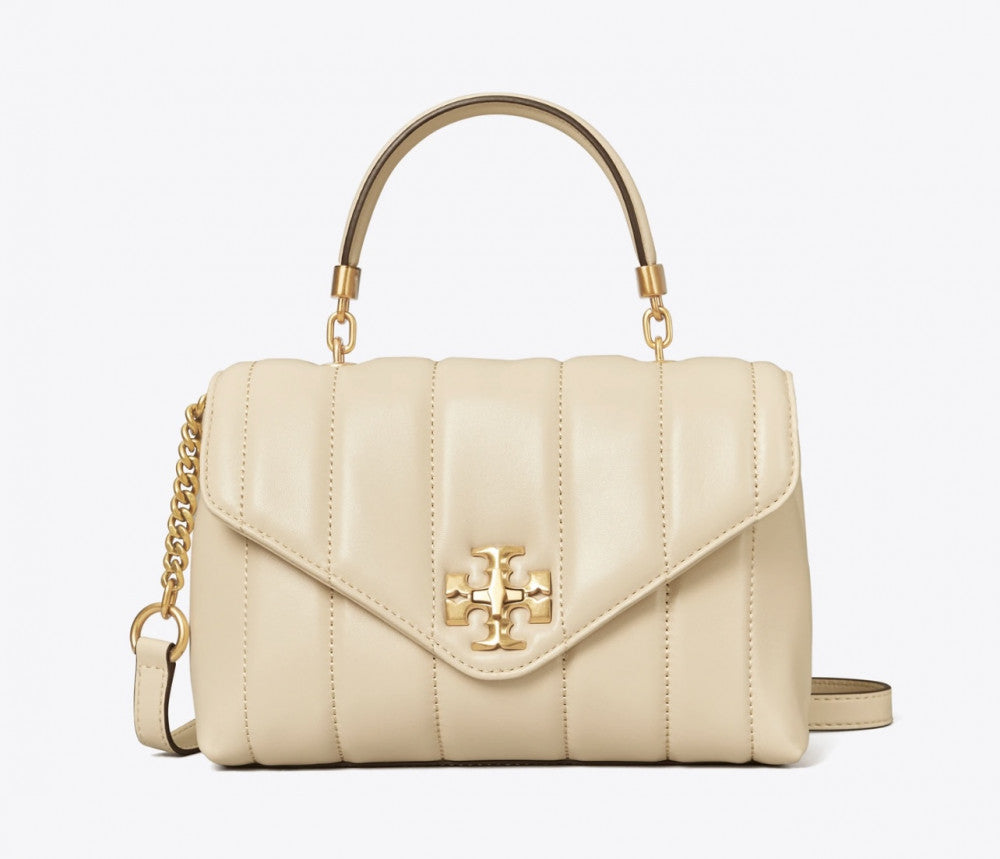 Buy Tory Burch Small Kira Quilted Satchel Bag For Women - Brie Rolled Gold in Pakistan