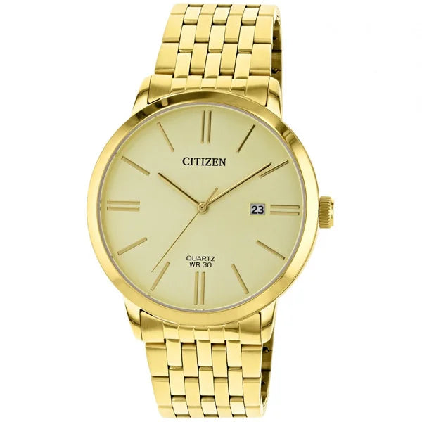 Buy Citizen Men's Quartz Stainless Steel Gold Dial 42mm Watch DZ0002-50P in Pakistan