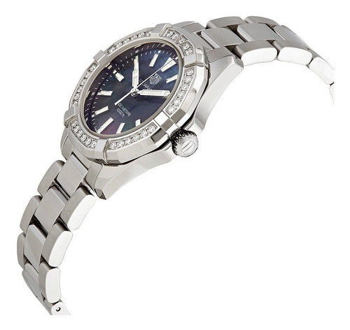 Buy Tag Heuer Aquaracer Black Dial with Diamonds Silver Steel Strap Watch for for Women - WAY131P.BA0748 in Pakistan