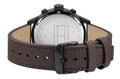 Buy Tommy Hilfiger Mens Quartz Brown Leather Strap Blue Dial 44mm Watch - 1791593 in Pakistan