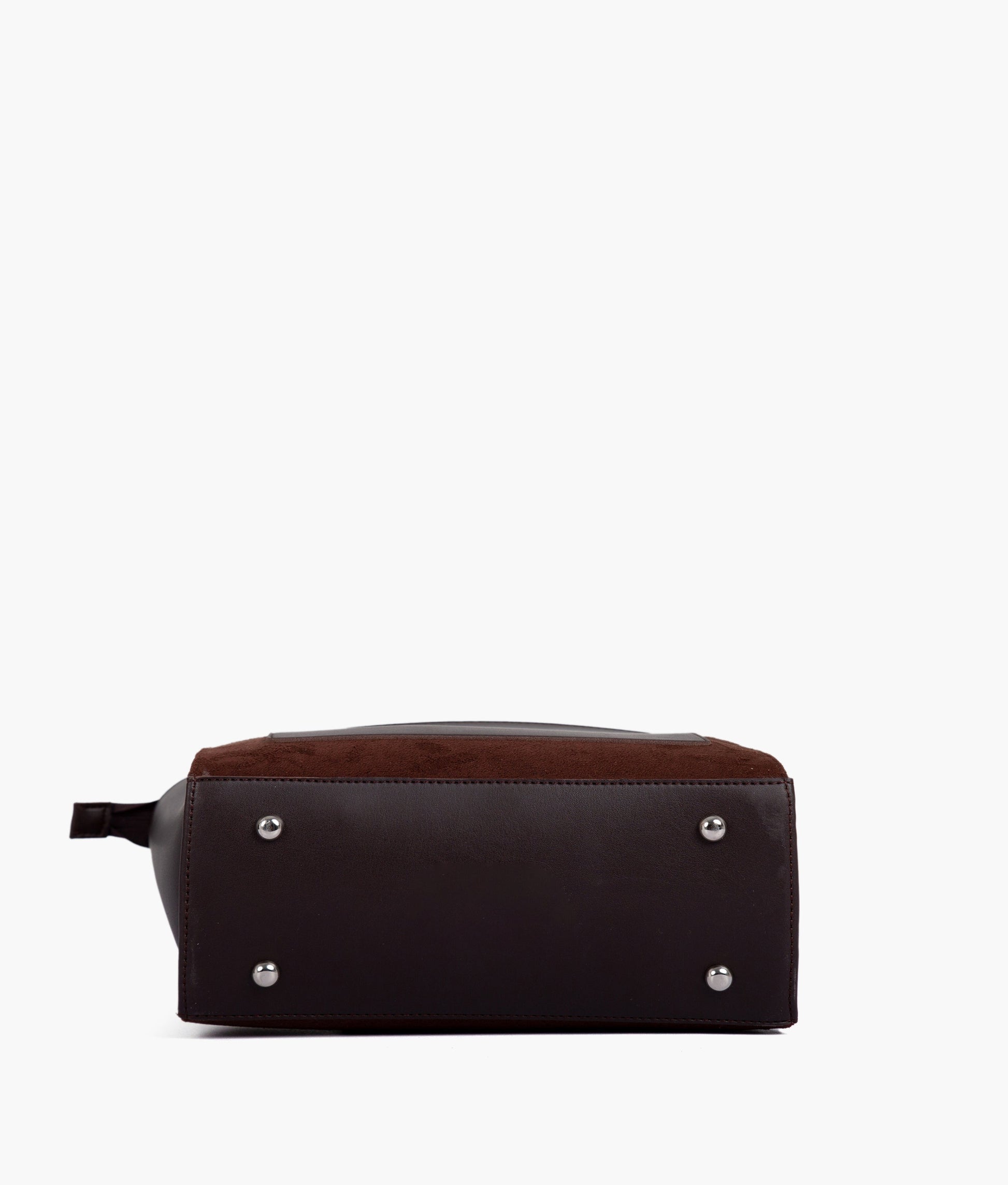 Buy Dark brown suede mini messenger bag in Pakistan