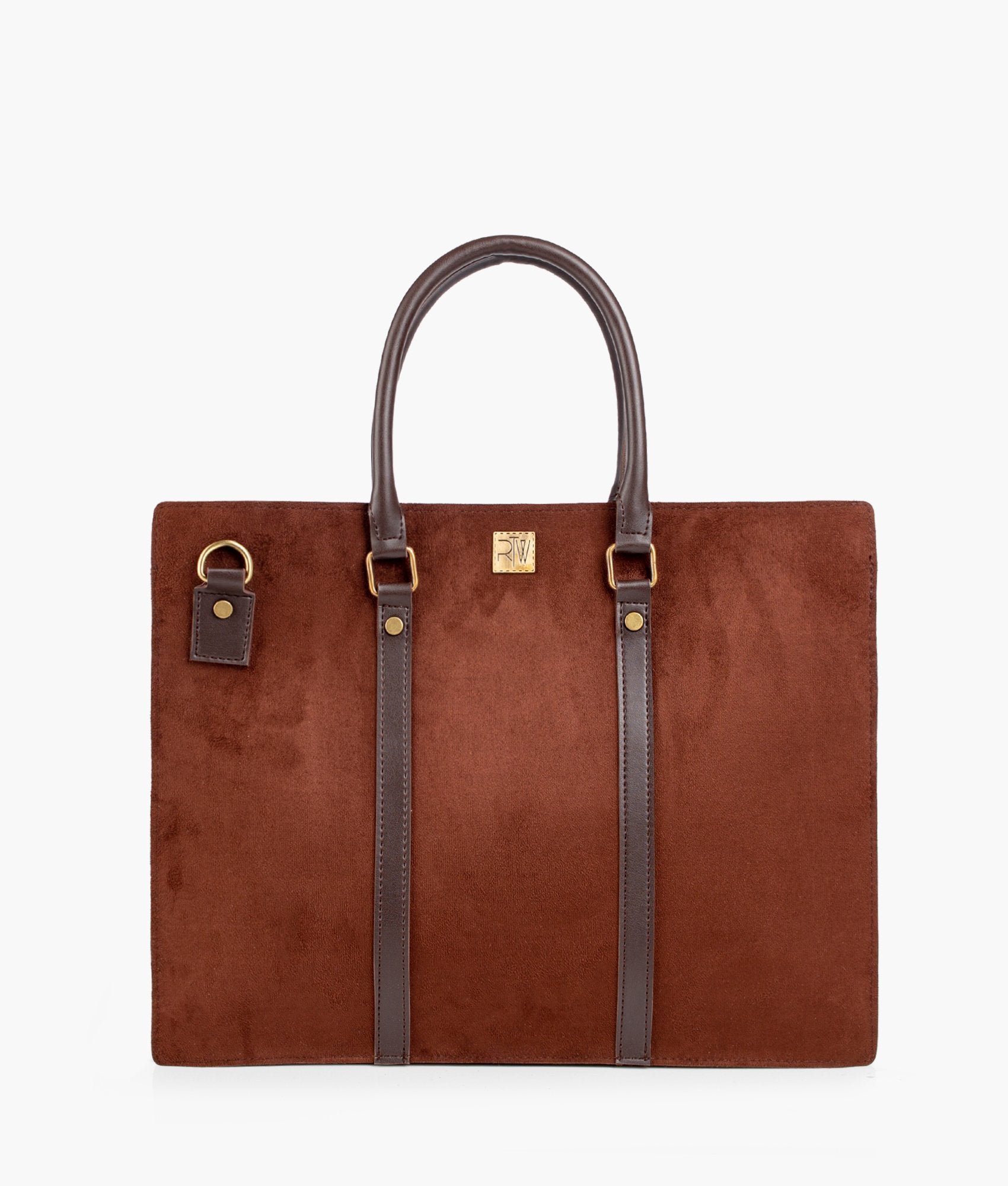 Buy Dark brown suede laptop bag in Pakistan