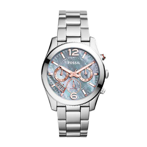 Buy Perfect Boyfriend Blue Dial Silver Steel Strap Watch For Women in Pakistan