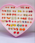 Buy Plastic Eartops Stud For Women Earrings 36 Pcs Set in Pakistan