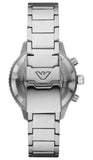 Buy Emporio Armani Diver Chronograph Black Dial Silver Steel Strap Watch for Men - AR11360 in Pakistan